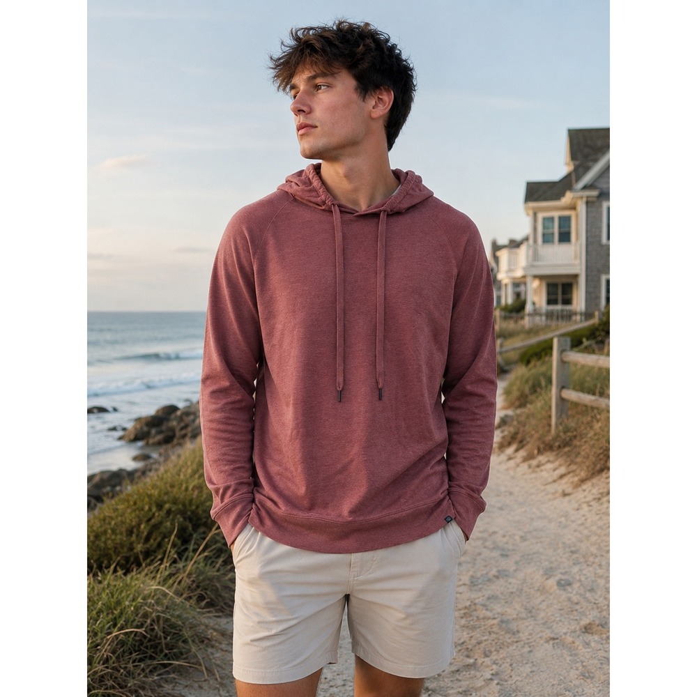 tasc Performance XXL Hoodie Lightweight Dusty Rose Bamboo Pullover Athleisure